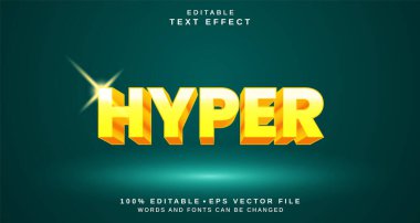 Editable text style effect - Hyper text style theme.