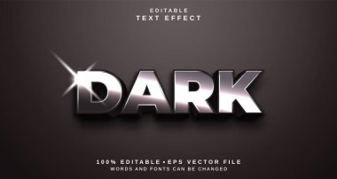 Düzenlenebilir metin biçimi efekti - Koyu metin biçimi teması.