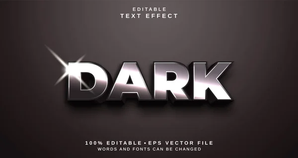 Editable text style effect - Dark text style theme.