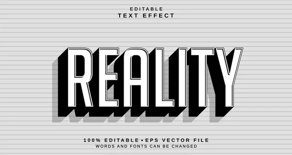 Editable text style effect - Reality text style theme.