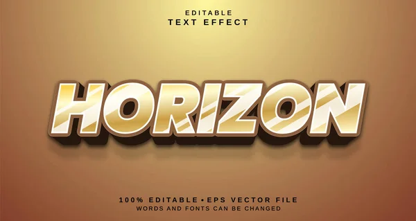 Editable text style effect - Horizon text style theme.
