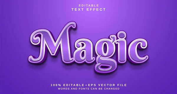 Editovatelný Efekt Stylu Textu Motiv Stylu Magic — Stock fotografie
