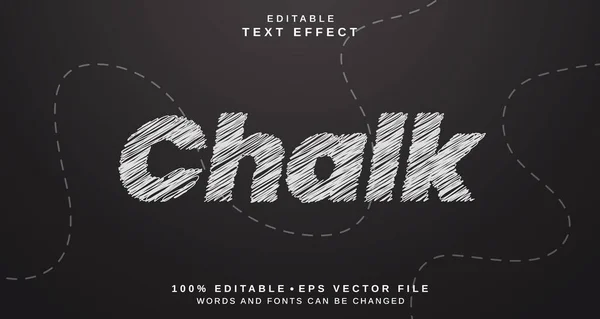 Editable text style effect - Chalk text style theme.