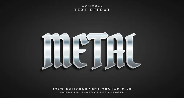 Editable Text Style Effect Metal Text Style Theme — Stock Photo, Image