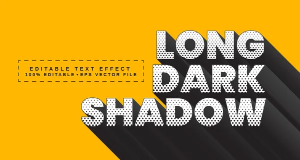 Editierbarer Textstileffekt Long Dark Shadow Textstilthema — Stockfoto