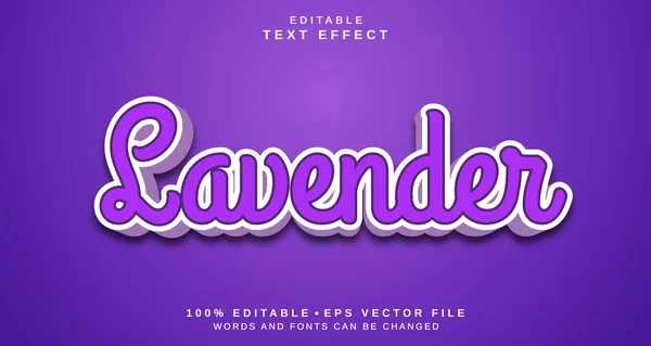 Redigerbar Text Stil Effekt Lavendel Text Stil Tema — Stockfoto