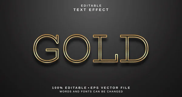 Editable text style effect - Gold text style theme.