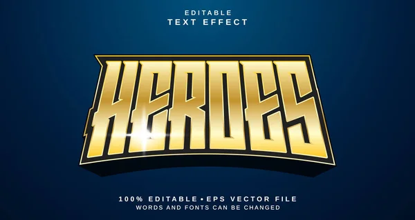 Editable Text Style Effect Heroes Text Style Theme — Stock Fotó