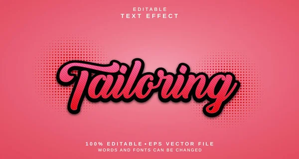 Editable text style effect - Tailoring text style theme.