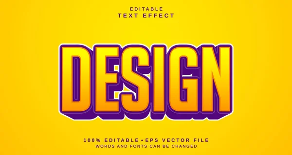 Redigerbar Text Stil Effekt Design Text Stil Tema För Ditt — Stock vektor