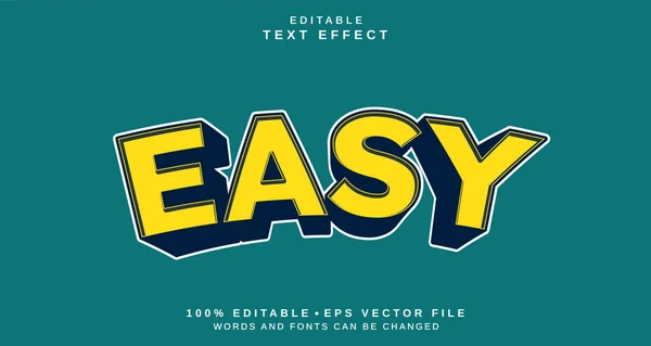 Editovatelný Efekt Stylu Textu Jednoduchý Motiv Stylu Textu Pro Váš — Stockový vektor