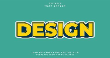 Düzenlenebilir metin biçimi efekti - Metin biçimi teması tasarla. projeniz için
