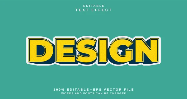 Redigerbar Text Stil Effekt Design Text Stil Tema För Ditt — Stock vektor