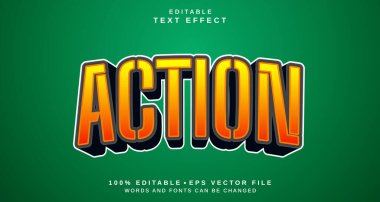 Düzenlenebilir metin biçimi efekti - Eylem metin biçimi teması. projeniz için