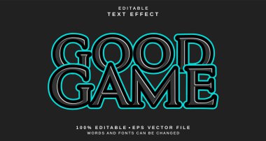 Düzenlenebilir metin biçimi efekti - İyi oyun metin biçimi teması. projeniz için