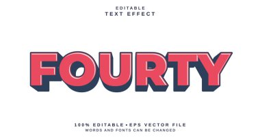 Düzenlenebilir metin biçimi efekti - Kırmızı kalın metin biçimi teması. projeniz için