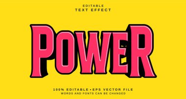 Düzenlenebilir metin biçimi efekti - Güç metin biçimi teması. projeniz için
