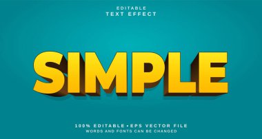 Düzenlenebilir metin biçimi efekti - Basit metin biçimi teması. projeniz için