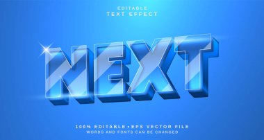 Düzenlenebilir metin biçimi efekti - Sonraki metin biçimi teması. projeniz için