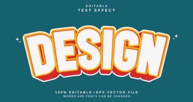 Düzenlenebilir metin biçimi efekti - Metin biçimi teması tasarla. projeniz için