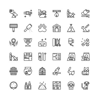 Evcil hayvan ve veteriner takımları.