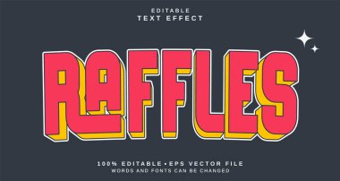 Düzenlenebilir metin biçimi efekti - Çekiliş metin biçimi teması. projeniz için