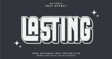 Düzenlenebilir metin biçimi efekti - kalıcı metin biçimi teması. projeniz için