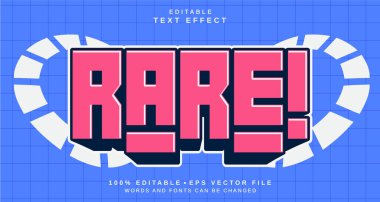 Düzenlenebilir metin biçimi efekti - Nadir metin biçimi teması. projeniz için