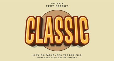 Düzenlenebilir metin biçimi efekti - Klasik metin biçimi teması. projeniz için