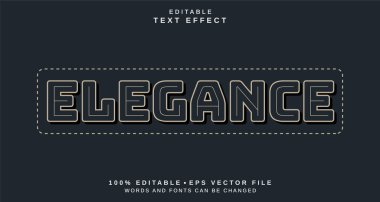 Düzenlenebilir metin biçimi efekti - Zarif metin biçimi teması. projeniz için