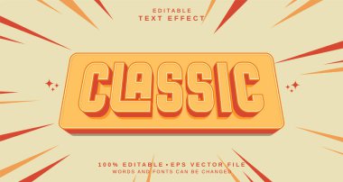 Düzenlenebilir metin biçimi efekti - Klasik metin biçimi teması. projeniz için