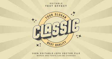 Düzenlenebilir metin biçimi efekti - Klasik metin biçimi teması. projeniz için