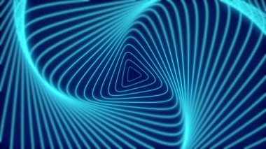 Cyan rengi ile soyut bir psikedelik dönen spiral hareketli arkaplan.