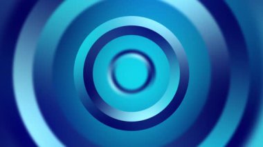 Mavi renkli soyut bir psikedelik halka hareketli grafiksel arkaplan.