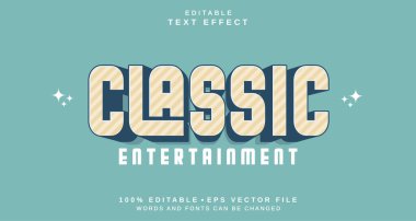 Düzenlenebilir metin biçimi efekti - Klasik metin biçimi teması. projeniz için