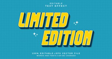 Düzenlenebilir metin biçimi efekti - Sınırlı sürüm metin biçimi teması. projeniz için