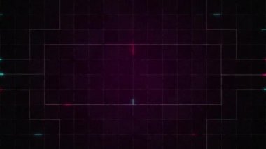 Neon Işığı parlayan çizgileri retro tarzında resimleme.