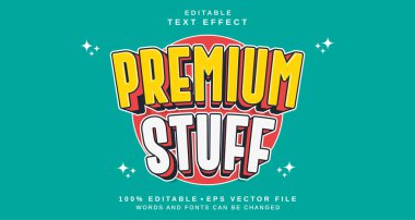 Düzenlenebilir metin biçimi efekti - Premium Stuff metin biçimi teması. projeniz için