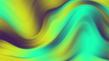 Değişken renklerle oluşan değişken sıvı dalgaları. Dinamik akış renkli sıvı döngülü arkaplanda dönerken yüzer.