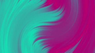 Değişken renklerle oluşan değişken sıvı dalgaları. Dinamik akış renkli sıvı döngülü arkaplanda dönerken yüzer.
