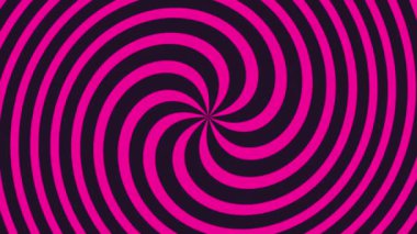 soyut siyah ve pembe kıvrımlı spiral animasyon döngüsü arka planı.