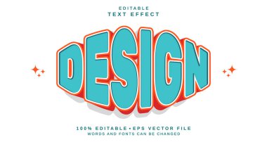 Düzenlenebilir metin biçimi efekti - Amblem metin biçimi teması. projeniz için