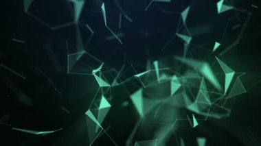 Soyut geometrik döngü arkaplanı. Bilim, teknoloji, iş, mekan kavramı.