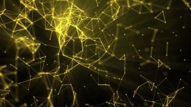 Soyut geometrik döngü arkaplanı. Bilim, teknoloji, iş, mekan kavramı.