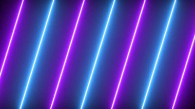 Renkli ışık döngüsü arka planına sahip soyut neon arkaplan.