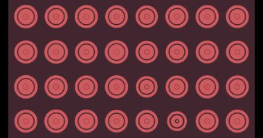 4k içinde kestane rengi daire desen döngüsü arkaplan canlandırması