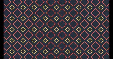 Soyut kare döngüsü pürüzsüz bir şablon arkaplan 4K