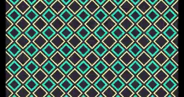 Soyut kare döngüsü pürüzsüz bir şablon arkaplan 4K