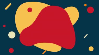 Soyut renkli sıvı, dikdörtgen bir arka plan 4K döngüsü oluşturur.