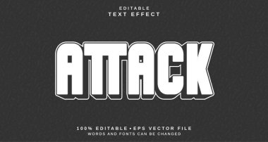 Düzenlenebilir metin biçimi efekti - Metin biçimi temasına saldırın. projeniz için